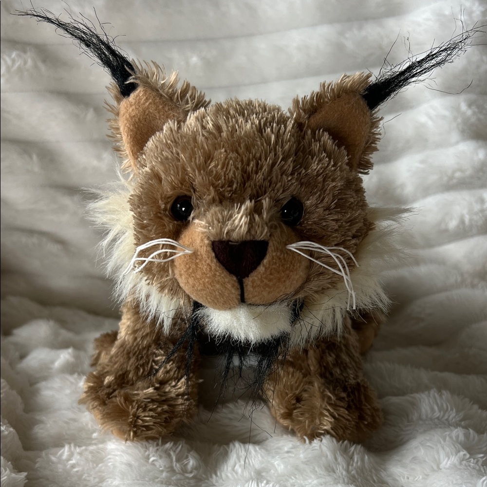 GANZ WEBKINZ Plush Lynx Toy - Brown and Black